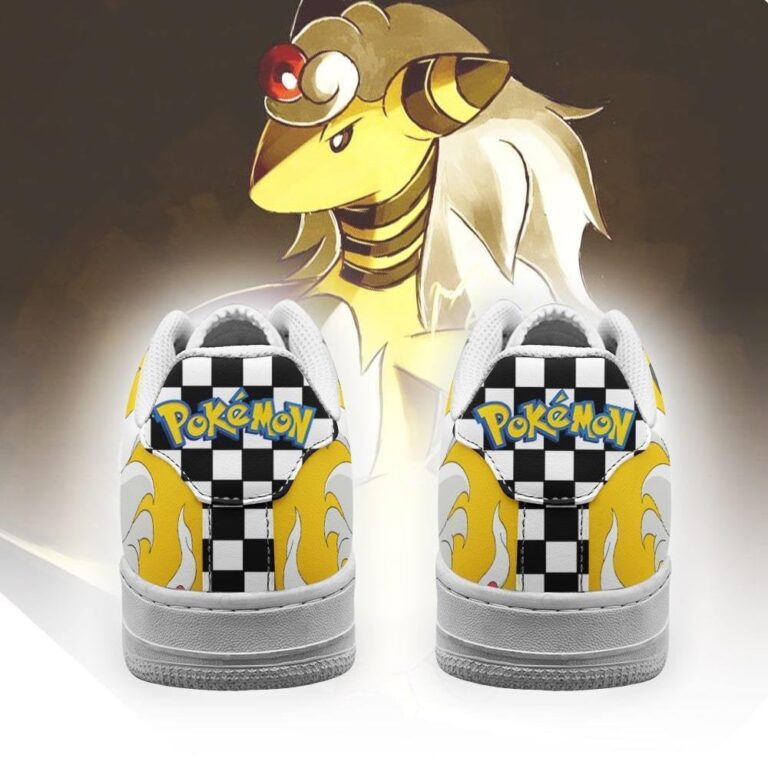 Baskets Air Force 1 Ampharos – Pokémon – Motif damier