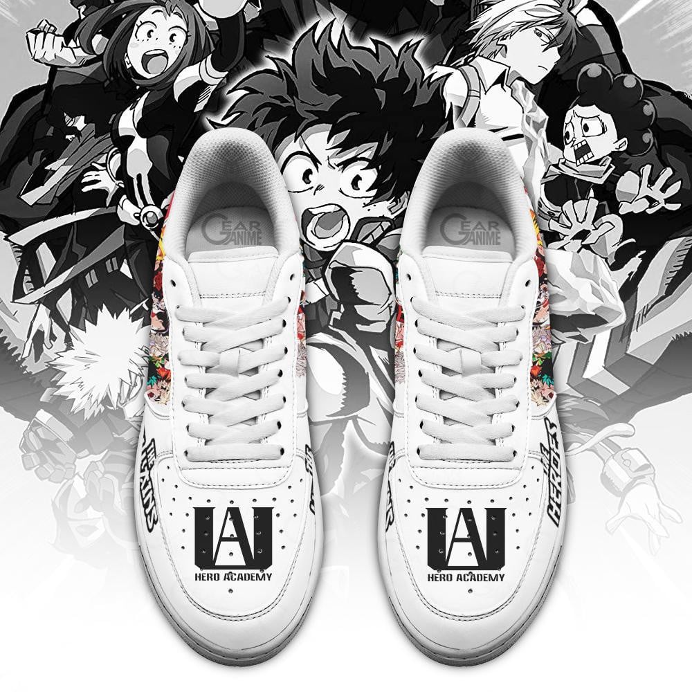 Baskets Anime Hero Team Vs Villian Team en Cuir Chaussures Basses Unisexes Anime Manga