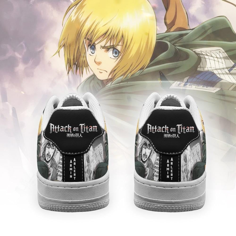 Baskets Anime AOT Armin en Cuir Chaussures Basses Unisexes Anime Manga