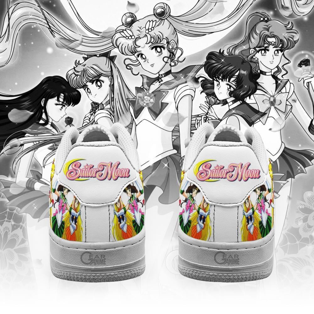 Baskets Anime Sailor en Cuir Chaussures Basses Unisexes Anime Manga
