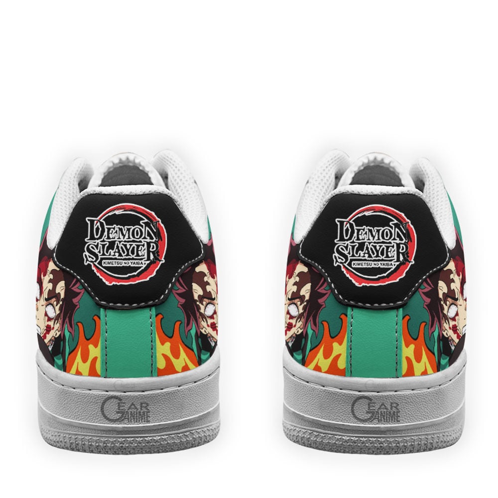 Baskets Anime Tanjiro Bloody Rage en Cuir Chaussures Basses Unisexes Demon Slayer