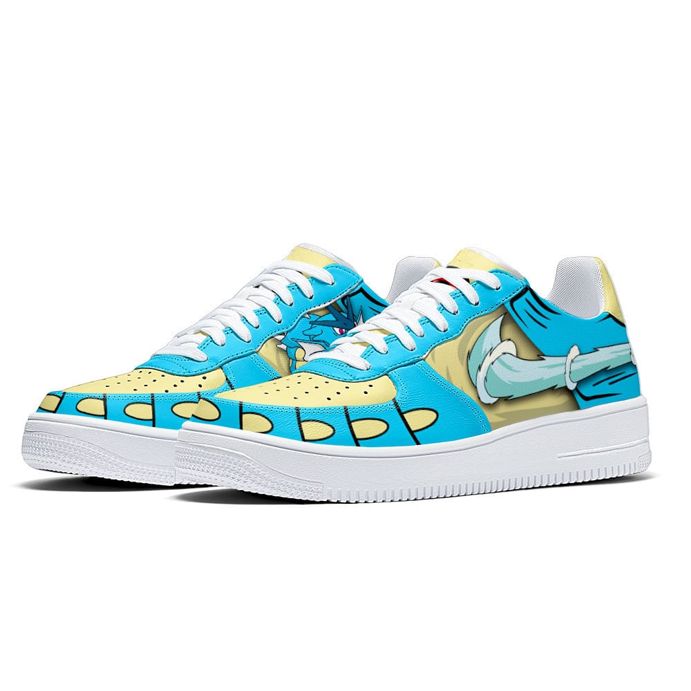 Baskets Anime Gyarados en Cuir Chaussures Basses Unisexes Anime Manga