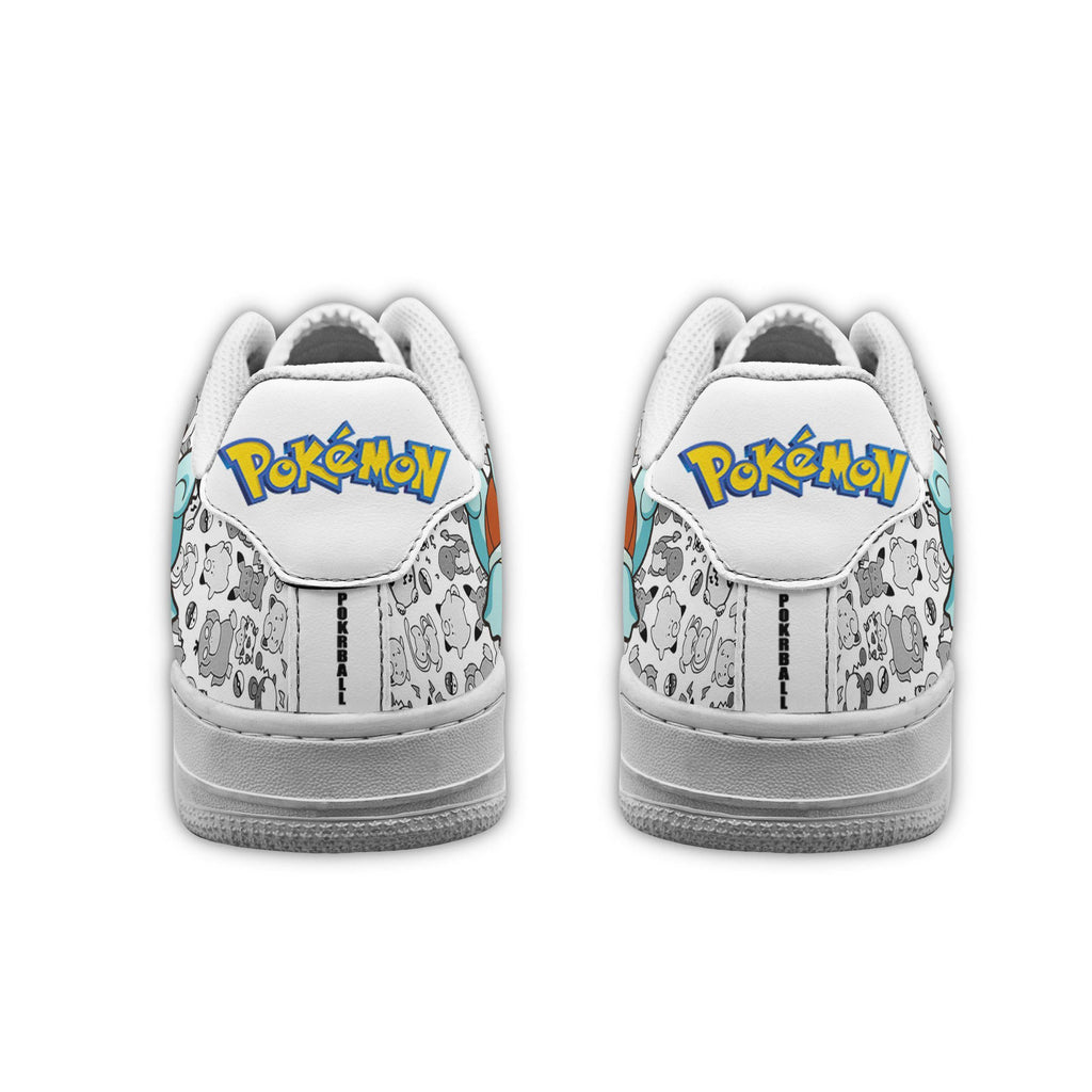 Baskets Anime Squirtle en Cuir Chaussures Basses Unisexes Anime Manga