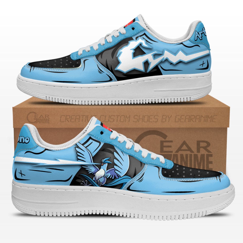 Baskets Anime Articuno en Cuir Chaussures Basses Unisexes Anime Manga