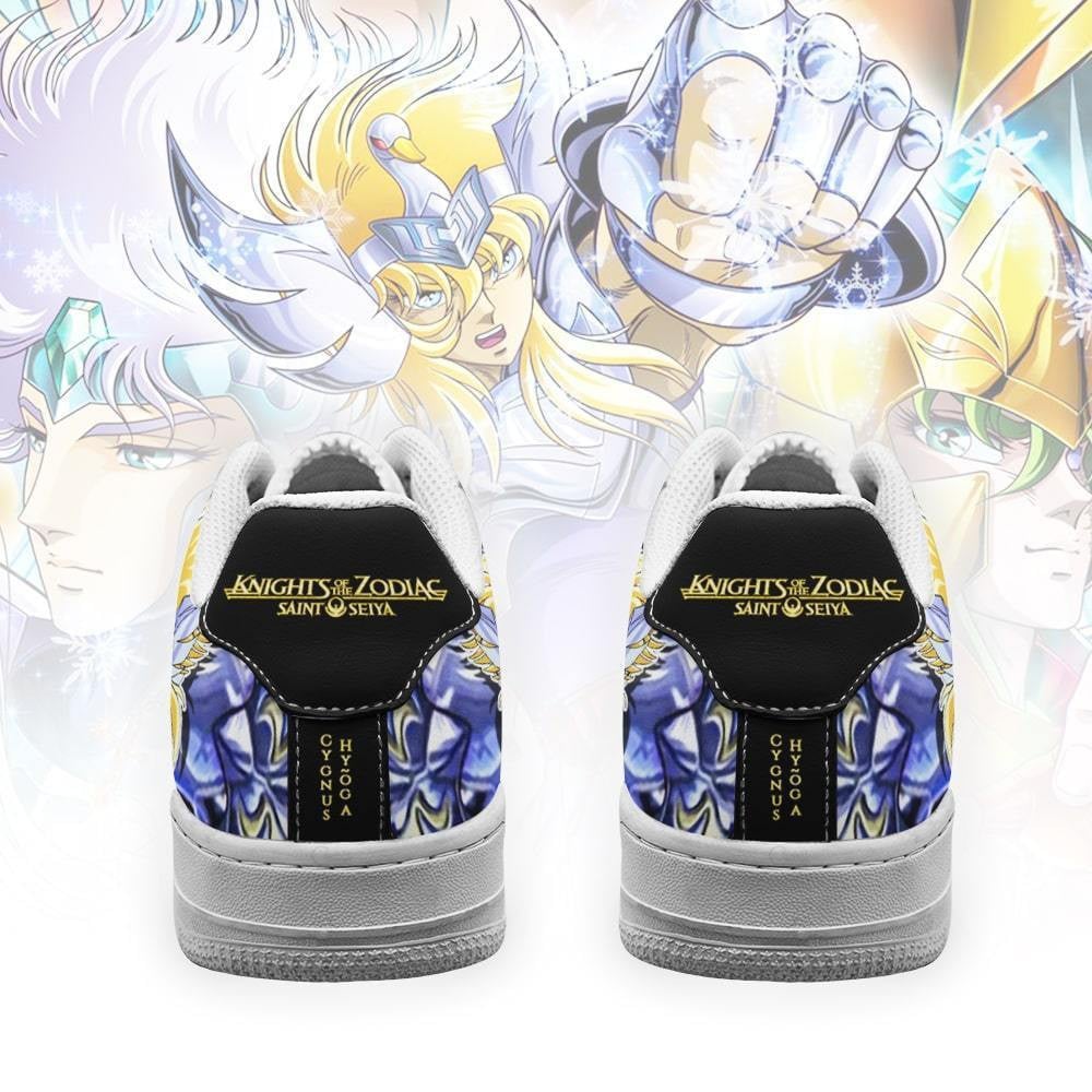 Baskets Anime Cygnus Hyoga en Cuir Chaussures Basses Unisexes Anime Manga