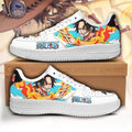 Baskets Anime Portgas Ace en Cuir Chaussures Basses Unisexes Anime Manga
