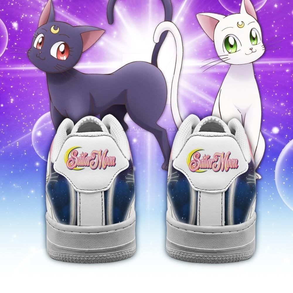 Baskets Anime Artemis Custom Low-Top Leather Sneakers Galaxy Style en Cuir Chaussures Basses Unisexes Anime Manga