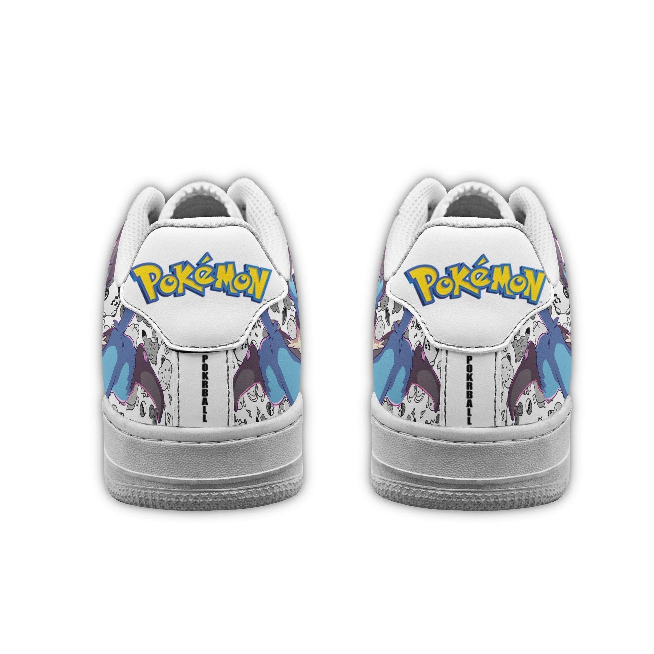 Baskets Anime Lucario en Cuir Chaussures Basses Unisexes Anime Manga