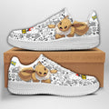 Baskets Anime Eevee en Cuir Chaussures Basses Unisexes Anime Manga
