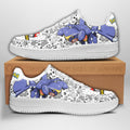 Baskets Anime Garchomp en Cuir Chaussures Basses Unisexes Anime Manga