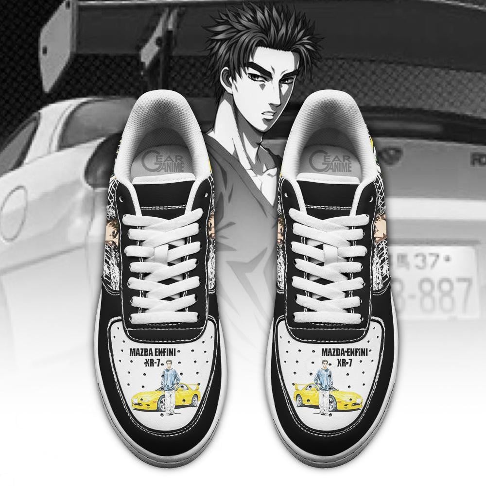 Baskets Anime Keisuke Takahashi Initial en Cuir Chaussures Basses Unisexes Anime Manga