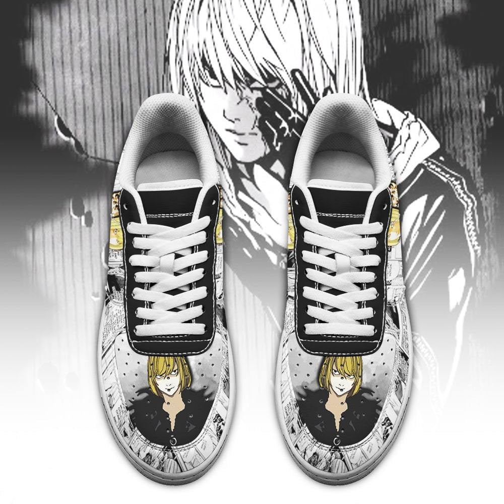 Baskets Anime Mello en Cuir Chaussures Basses Unisexes Anime Manga