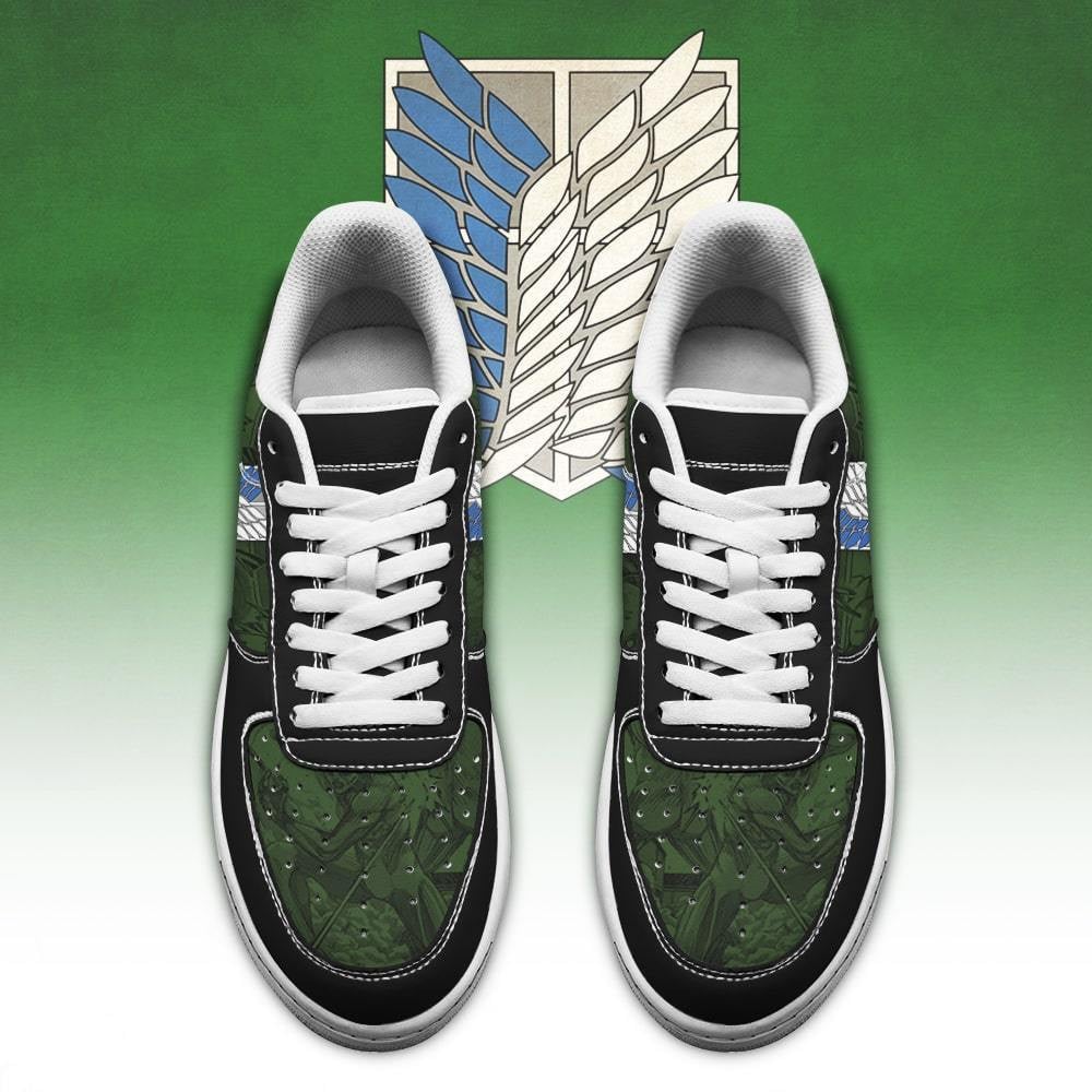Baskets Anime Scout Regiment en Cuir Chaussures Basses Unisexes Anime Manga