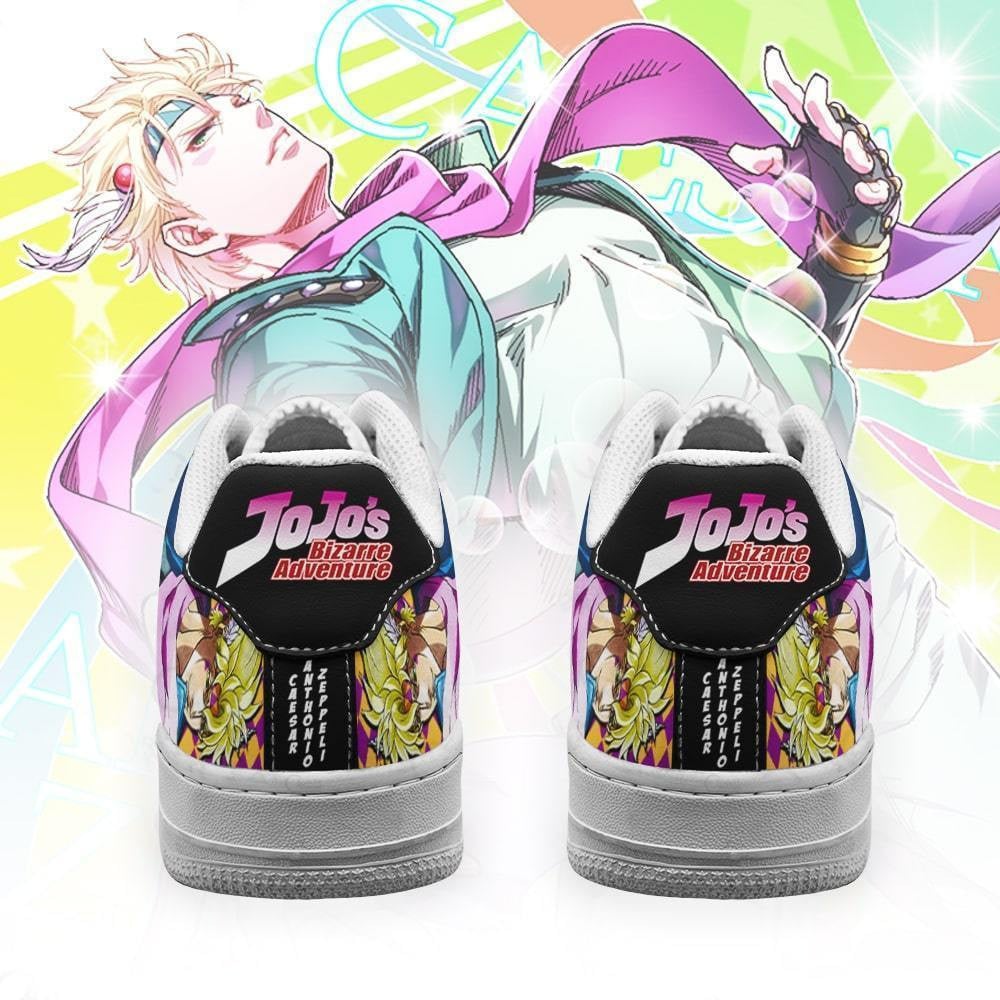 Baskets Anime Caesar Anthonio Zeppeli en Cuir Chaussures Basses Unisexes Anime Manga
