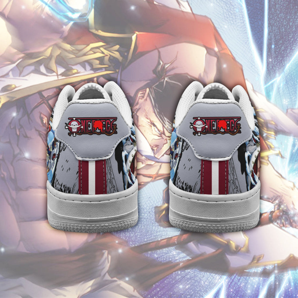 Baskets Anime Whitebeard en Cuir Chaussures Basses Unisexes Anime Manga