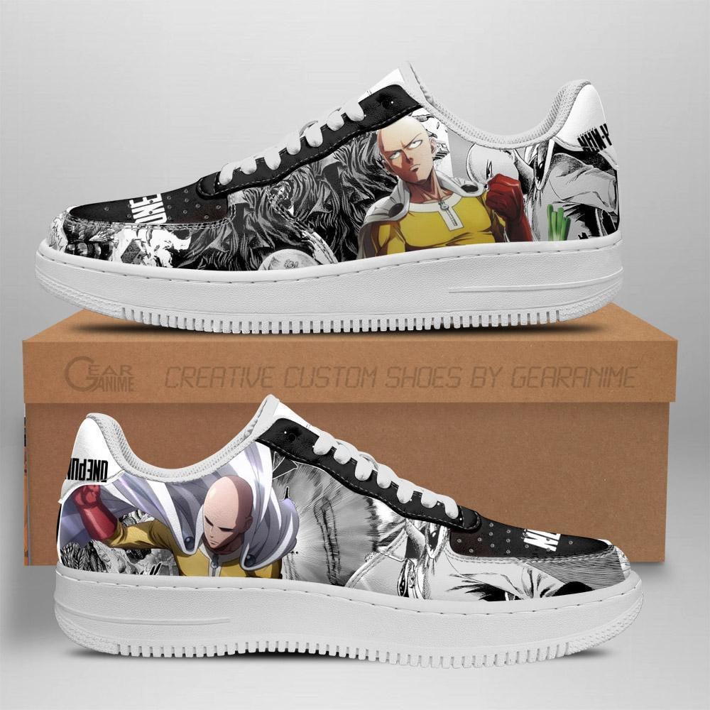 Baskets Anime One Punch Man en Cuir Chaussures Basses Unisexes Anime Manga