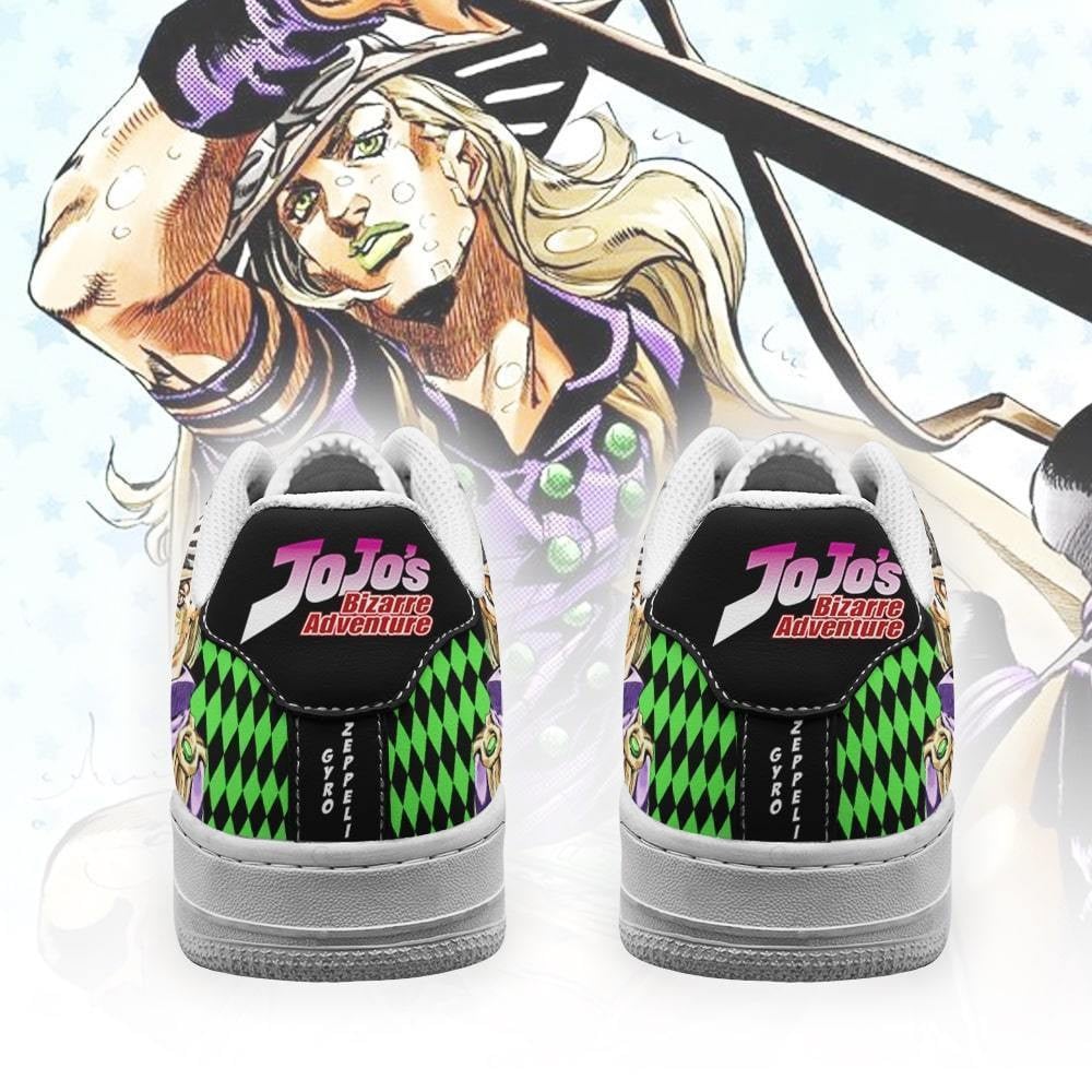 Baskets Anime Gyro Zeppeli en Cuir Chaussures Basses Unisexes Anime Manga