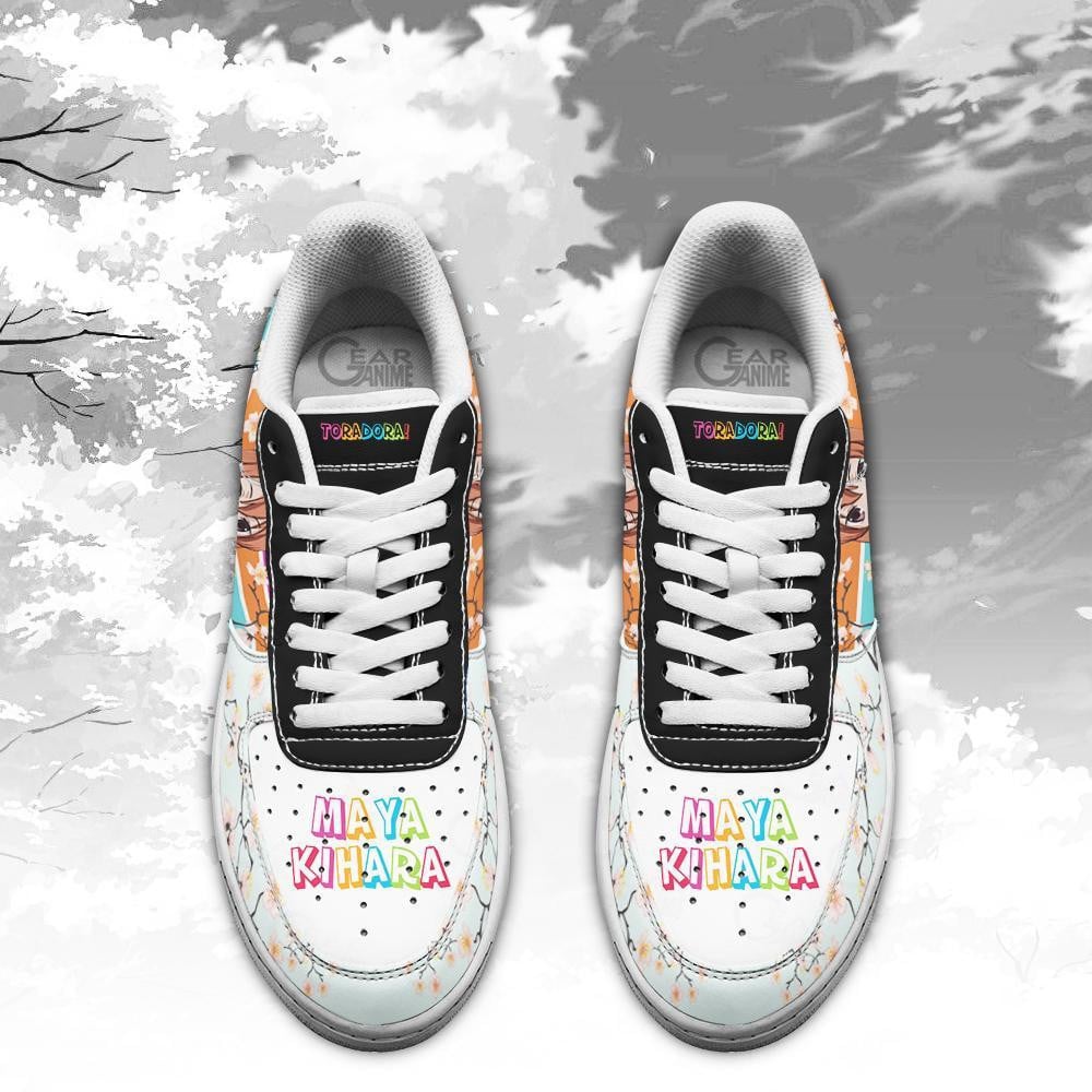 Baskets Anime Maya Kihara en Cuir Chaussures Basses Unisexes Anime Manga