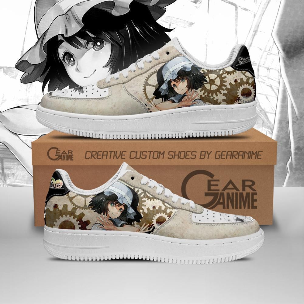 Baskets Anime Mayuri Shiina en Cuir Chaussures Basses Unisexes Anime Manga