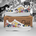 Baskets Anime Sailor Moon Team en Cuir Chaussures Basses Unisexes Anime Manga