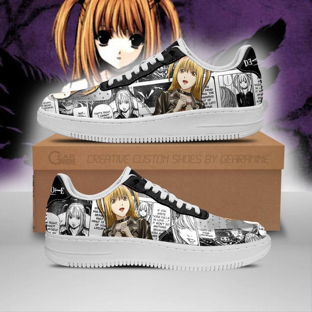 Baskets Anime Misa Amane en Cuir Chaussures Basses Unisexes Anime Manga