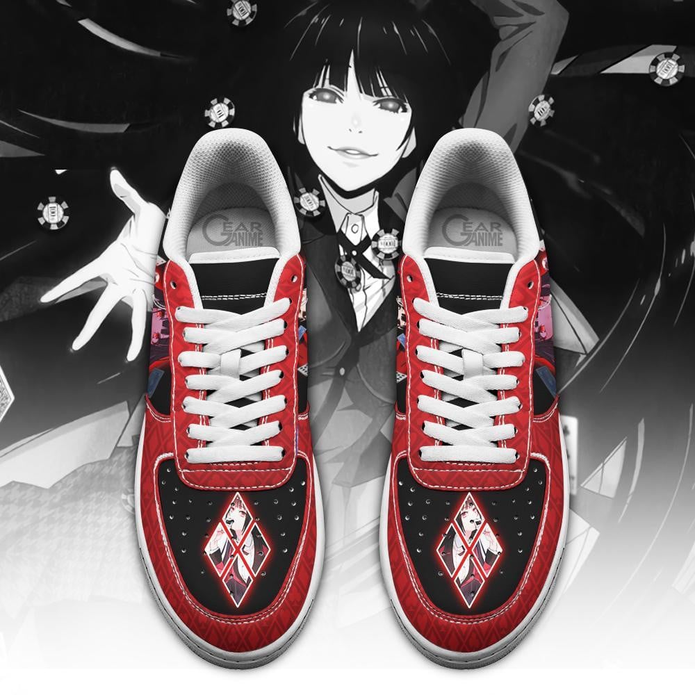 Baskets Anime Yumeko Jabami en Cuir Chaussures Basses Unisexes Anime Manga