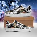 Baskets Anime Jotaro Kujo en Cuir Chaussures Basses Unisexes Anime Manga