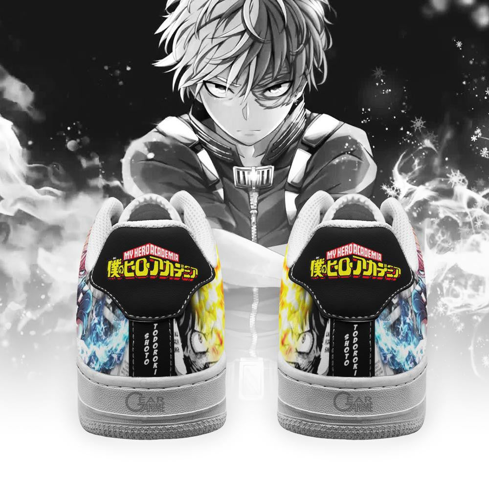 Baskets Anime Shoto Todoroki en Cuir Chaussures Basses Unisexes Anime Manga