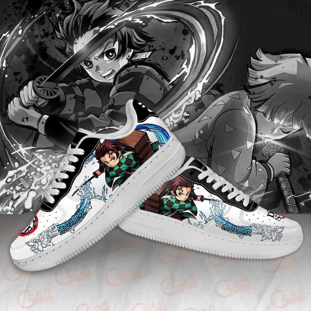 Baskets Anime Tanjiro And Zenitsu en Cuir Chaussures Basses Unisexes Demon Slayer