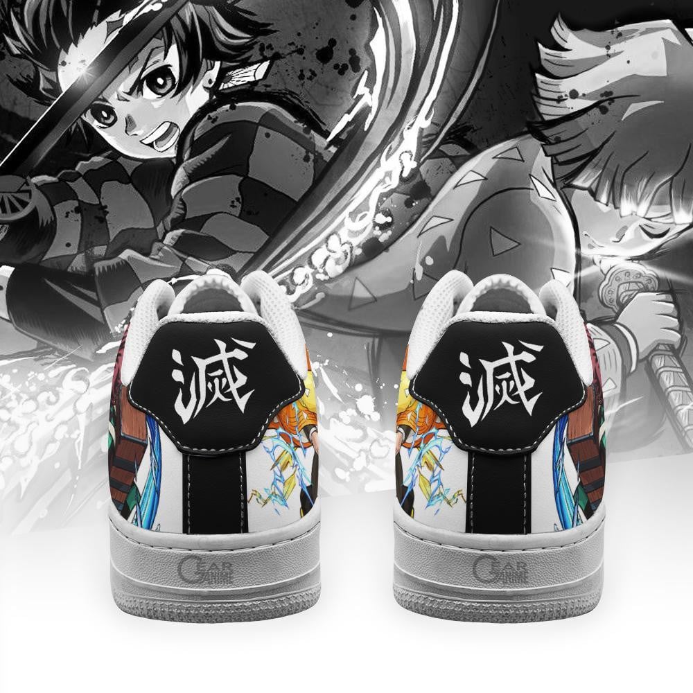 Baskets Anime Tanjiro And Zenitsu en Cuir Chaussures Basses Unisexes Demon Slayer
