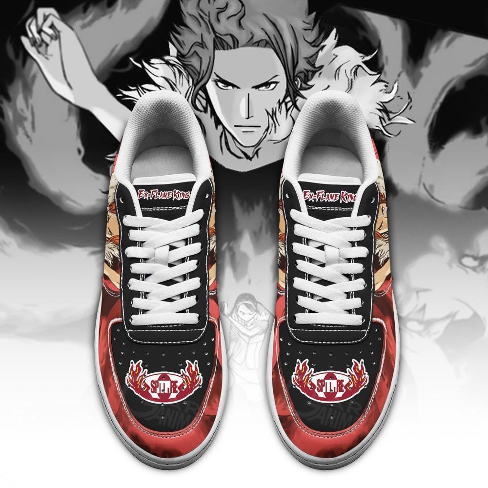 Baskets Anime Ex Flame King Spitfire Air Gear en Cuir Chaussures Basses Unisexes Anime Manga