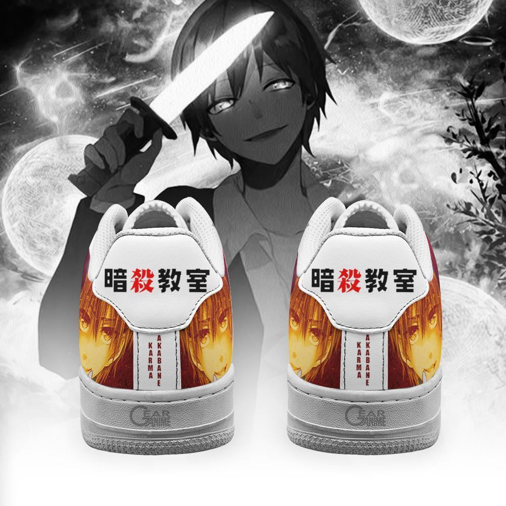 Baskets Anime Karma Akabane en Cuir Chaussures Basses Unisexes Anime Manga