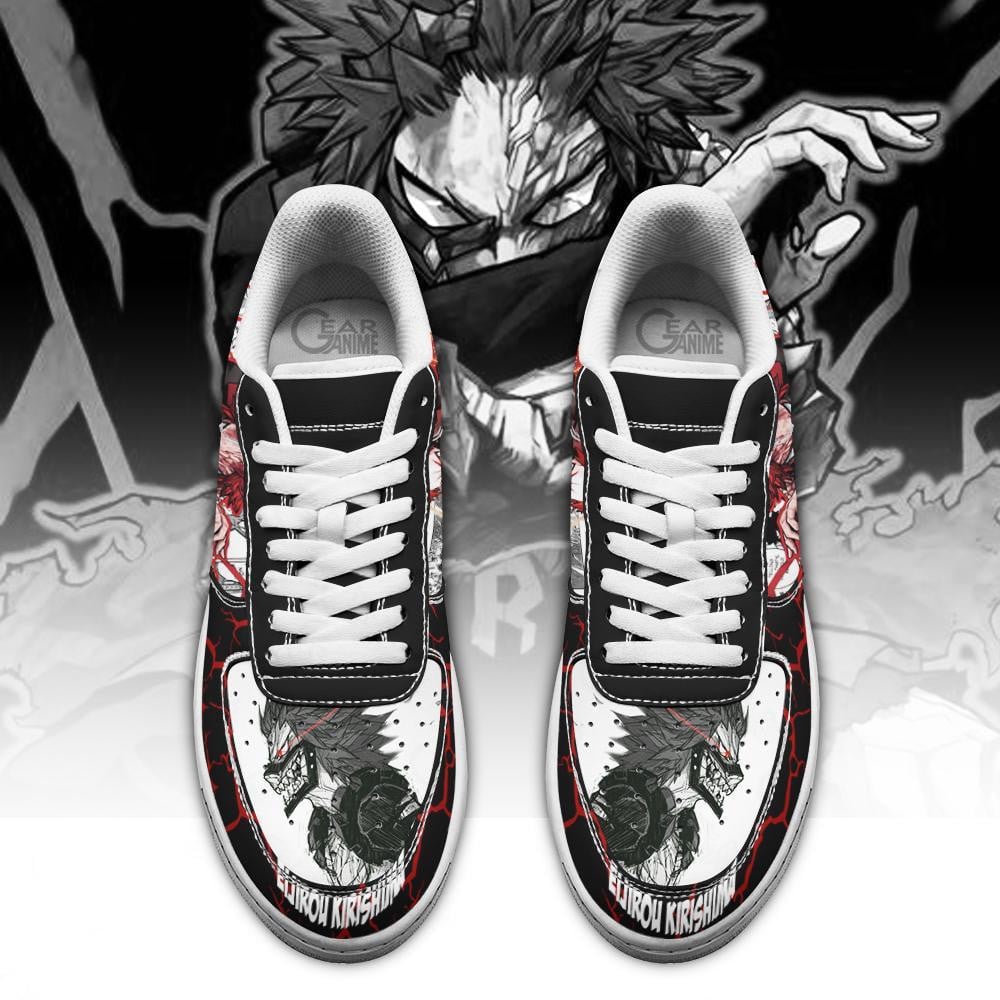 Baskets Anime Eijiro Kirishima en Cuir Chaussures Basses Unisexes Anime Manga