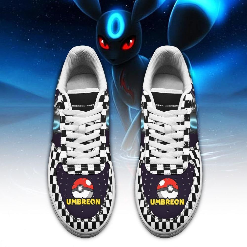 Baskets Anime Poke Umbreon en Cuir Chaussures Basses Unisexes Anime Manga