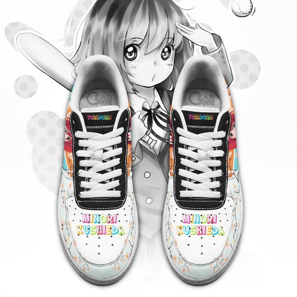 Baskets Anime Minori Kushieda en Cuir Chaussures Basses Unisexes Anime Manga