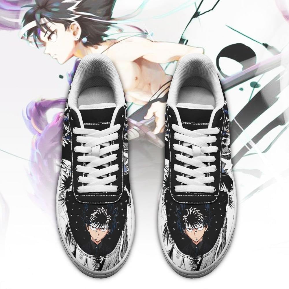 Baskets Anime Hiei en Cuir Chaussures Basses Unisexes Anime Manga