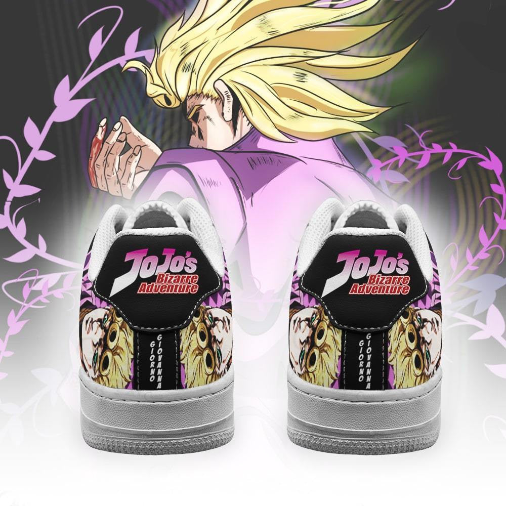 Baskets Anime Giorno Giovanna en Cuir Chaussures Basses Unisexes Anime Manga