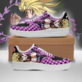 Baskets Anime Giorno Giovanna en Cuir Chaussures Basses Unisexes Anime Manga