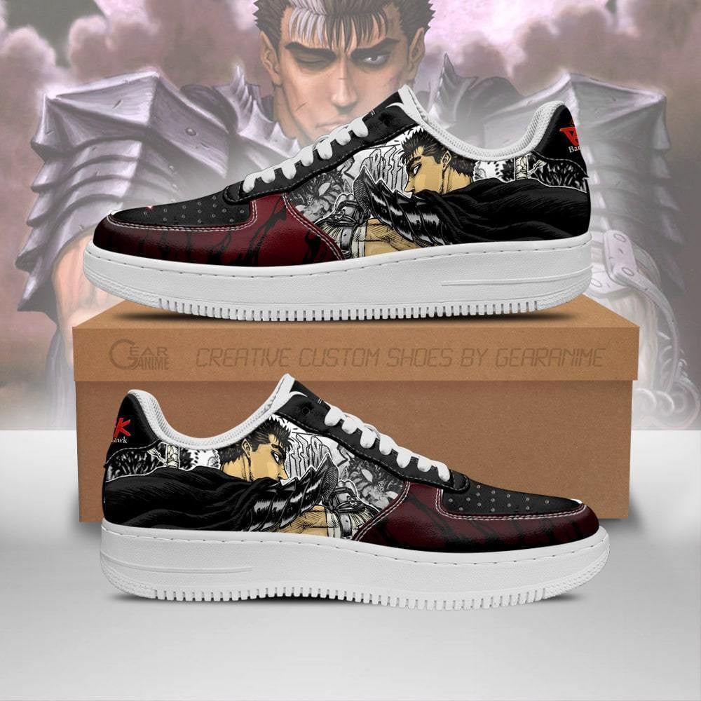 Baskets Anime Guts en Cuir Chaussures Basses Unisexes Anime Manga