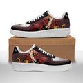 Baskets Anime Fuegoleon Vermillion en Cuir Chaussures Basses Unisexes Anime Manga