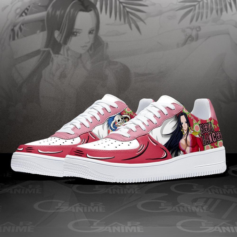Baskets Anime Boa Hancock en Cuir Chaussures Basses Unisexes Anime Manga