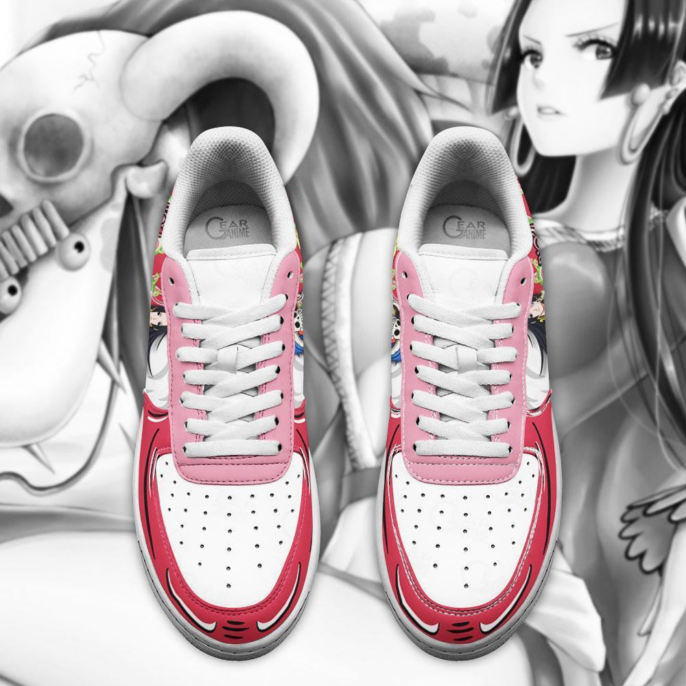 Baskets Anime Boa Hancock en Cuir Chaussures Basses Unisexes Anime Manga