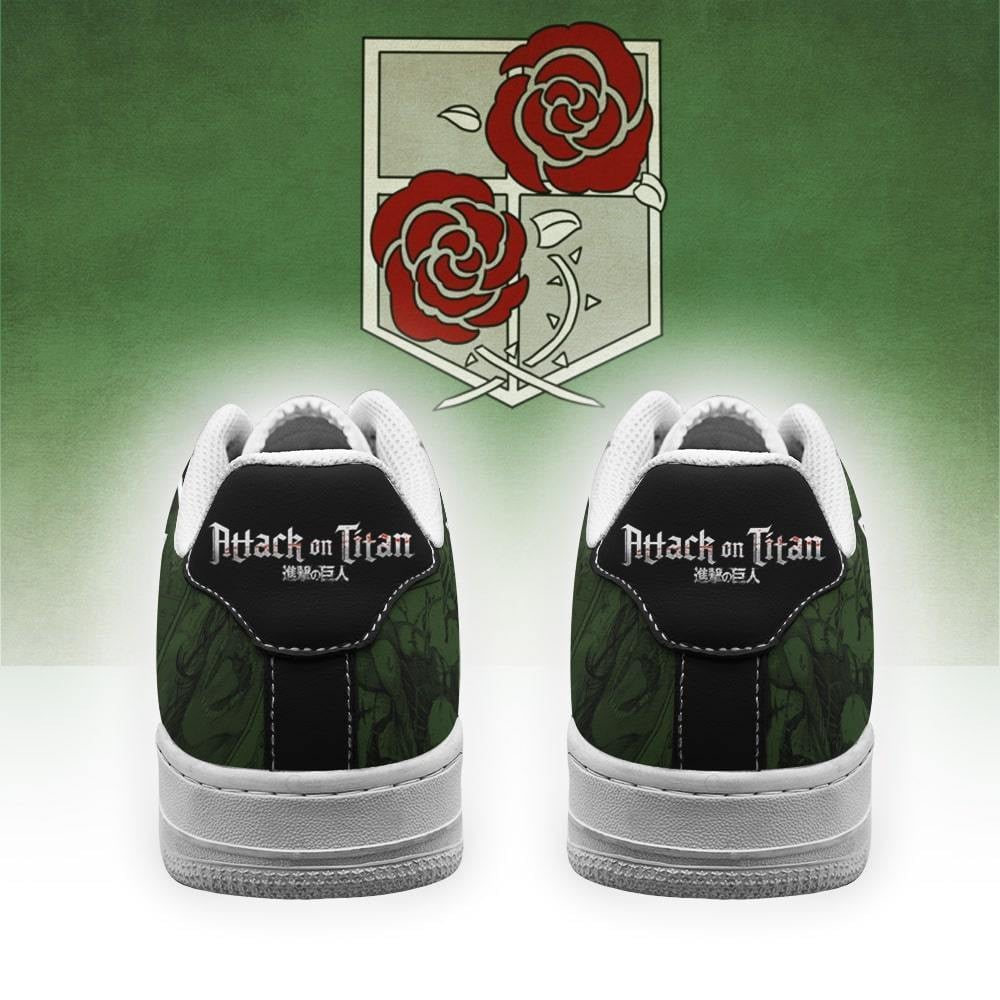 Baskets Anime AOT Garrison Regiment en Cuir Chaussures Basses Unisexes Anime Manga