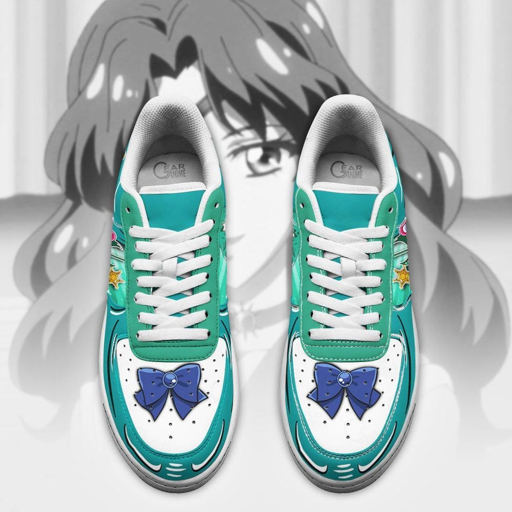 Baskets Anime Sailor Neptune en Cuir Chaussures Basses Unisexes Anime Manga