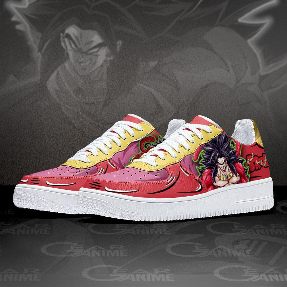 Baskets Anime Broly en Cuir Chaussures Basses Unisexes Anime Manga