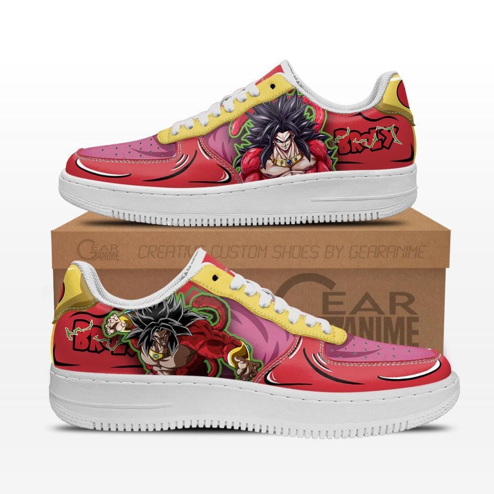 Baskets Anime Broly en Cuir Chaussures Basses Unisexes Anime Manga
