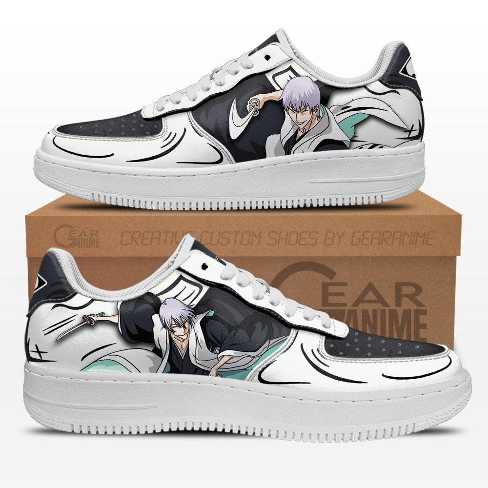 Baskets Anime Gin Ichimaru en Cuir Chaussures Basses Unisexes Anime Manga