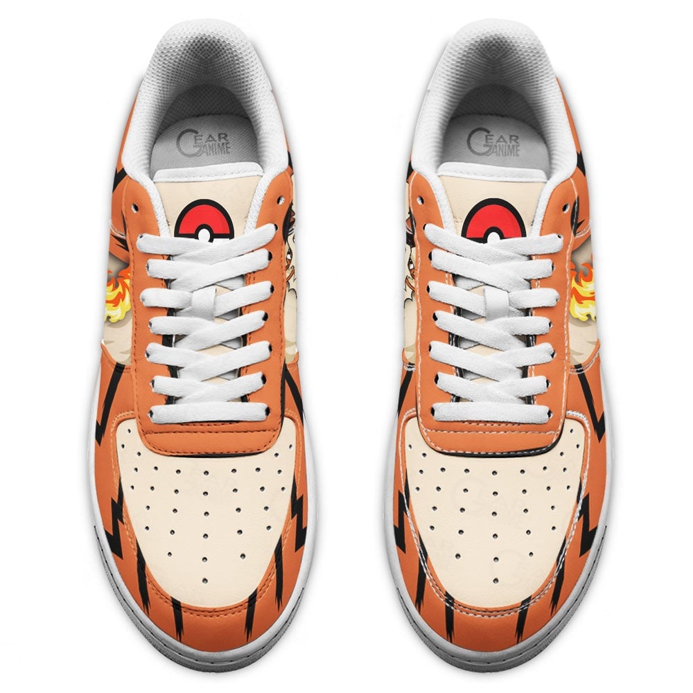 Baskets Anime Arcanine en Cuir Chaussures Basses Unisexes Anime Manga