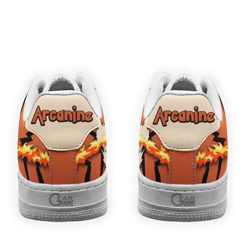 Baskets Anime Arcanine en Cuir Chaussures Basses Unisexes Anime Manga