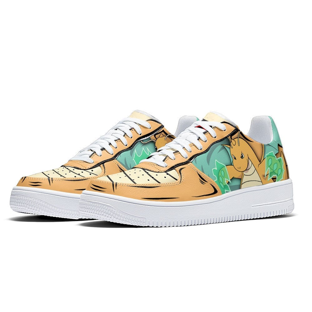Baskets Anime Dragonite en Cuir Chaussures Basses Unisexes Anime Manga